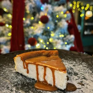 ბასკური ჩიზქეიქი მარილიანი კარამელით